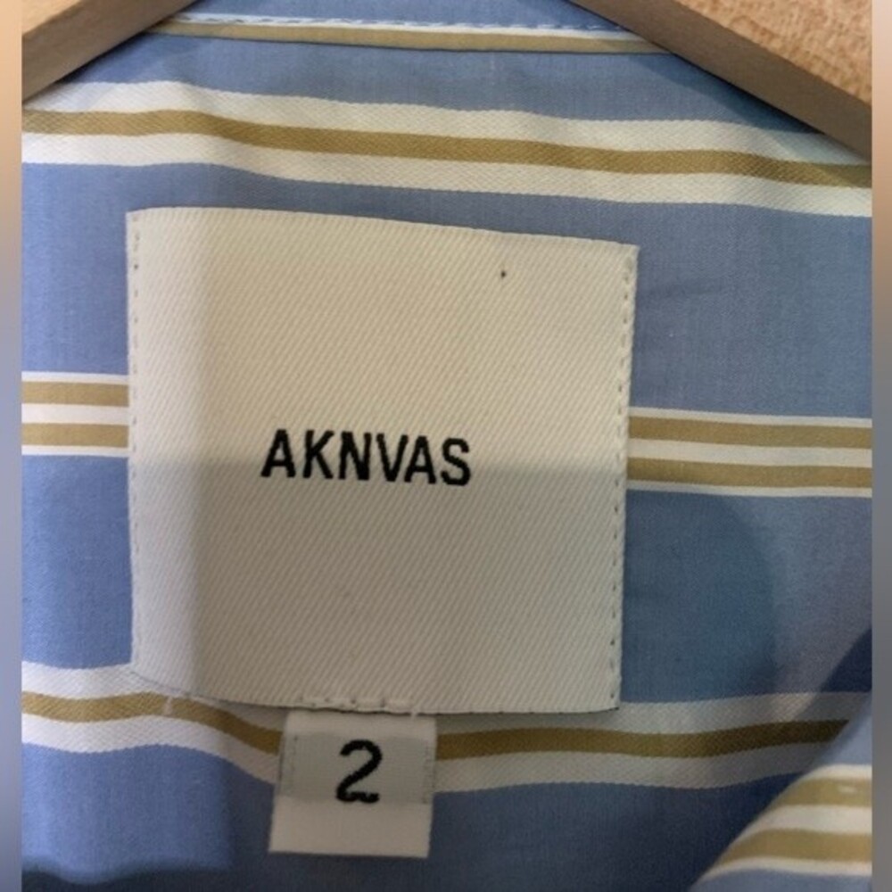 NWOT AKNVAS 100% cotton Fiona Drawstring Shirtdress. Size 2 - Picture 9 of 12